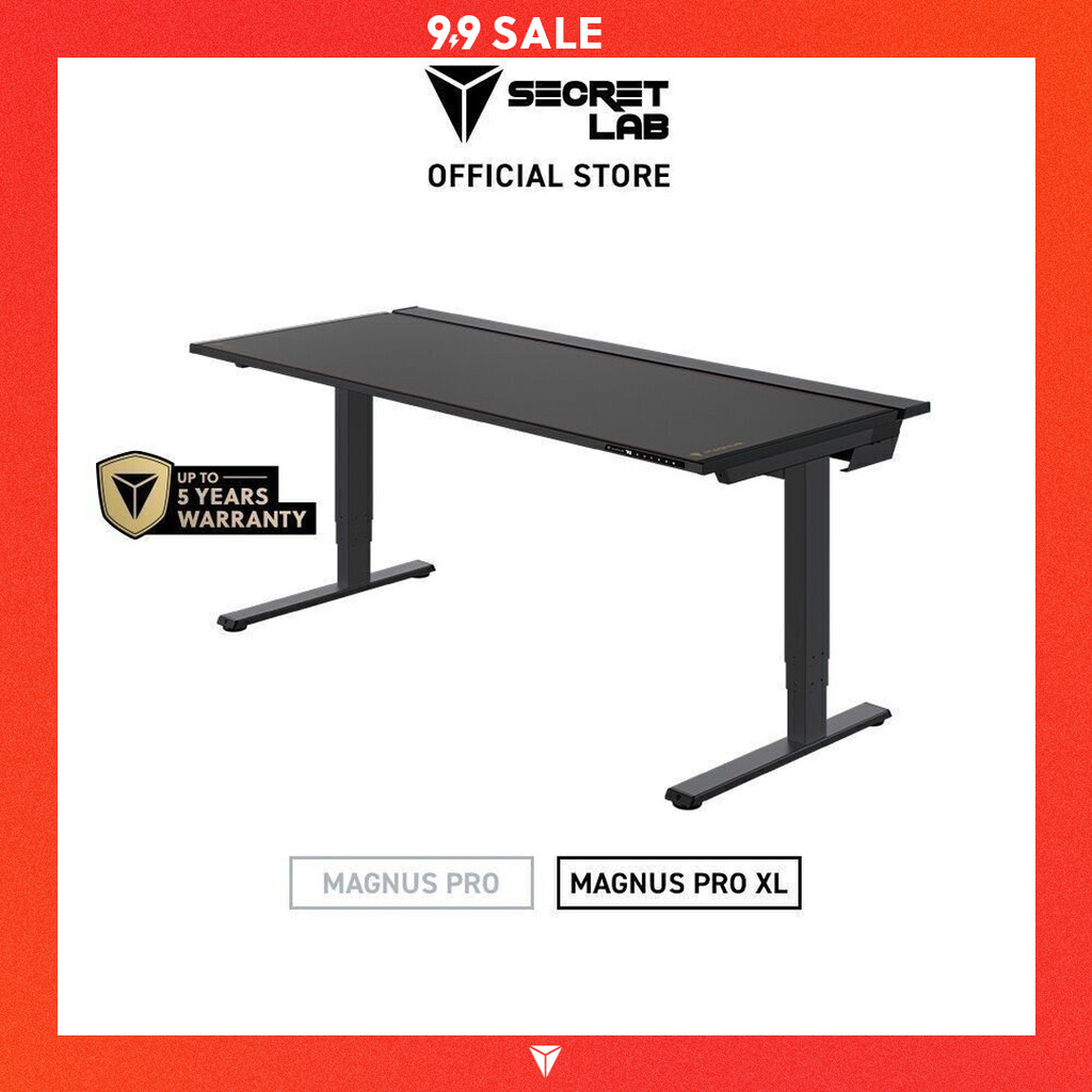 Secretlab MAGNUS Pro XL (1.77ม.) — โต๊ะปรับระดับไฟฟ้า โต๊ะคอม โต๊ะทำงาน (พร้อมช่องเก็บสายในตัว)