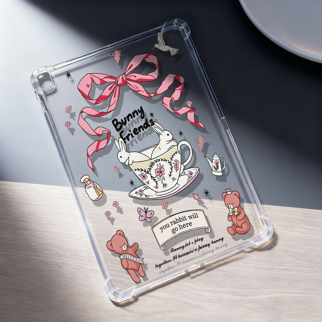 เคสอะคริลิกใส For Samsung Galaxy Tab A9 AS9 S12 S8 SS6 S10 A8 Lite Plus P613 P619 P620 FE P615 P610 