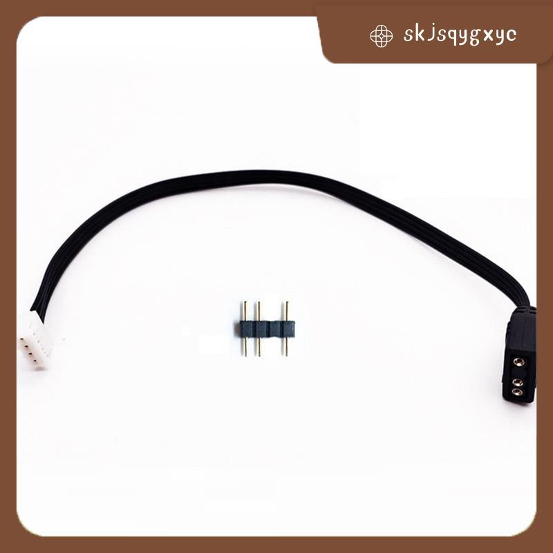 skjsqygxyc4Pin ถึง 5V ARGB 3Pin สายแปลงสําหรับพัดลมคอนโทรลเลอร์สายเคเบิลอะแดปเตอร์