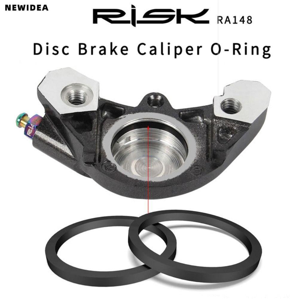 NEWIDEA 2 ชิ้นแหวนปิดผนึก, RISK สีดําดิสก์เบรก Caliper, เบรคลูกสูบ O-แหวนสําหรับ SLX M7000 XT M8000 