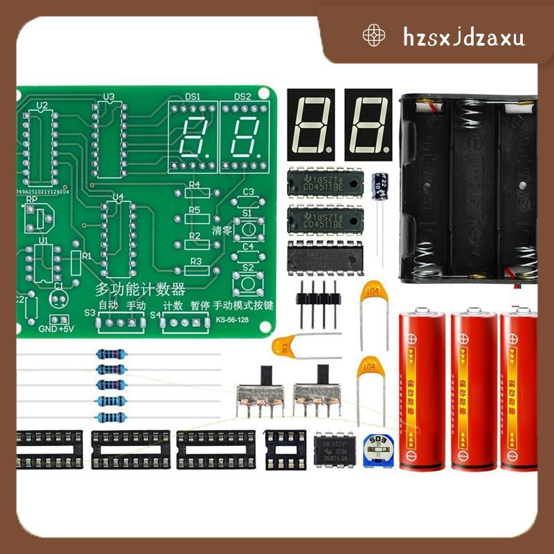 hzsxjdzaxuDIY Counter Circuit Kit DIY การประสานสําหรับทักษะอิเล็กทรอนิกส์การฝึกอบรม DIY Circuit Boar