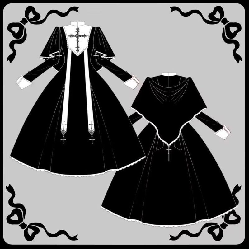 Lolita Halloween Cos Gothic Style Dark Style Dress/gryw