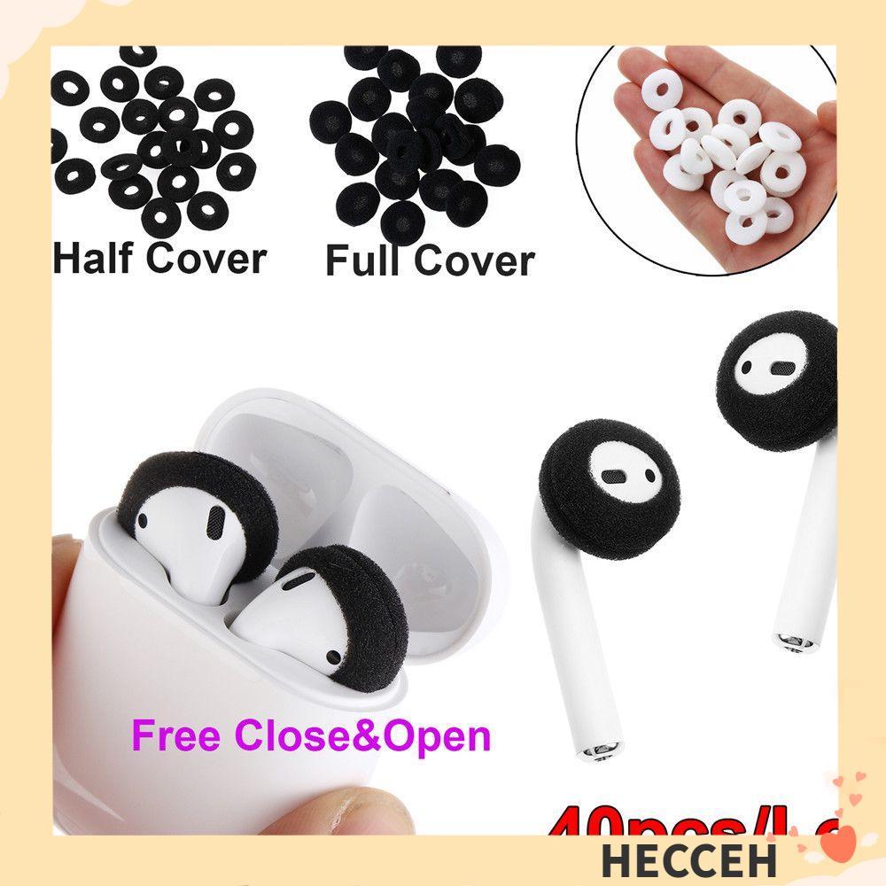 HECCEH ฟองน้ําแผ่นรองหูฟังป้องกันแบบใช้แล้วทิ้งกันลื่นสําหรับ Airpods Earpods