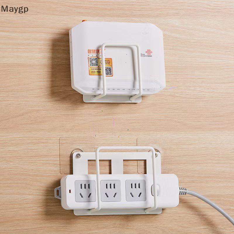 Maygp ติดผนังผู้ถือเราเตอร์ WiFi Storage Braet ติดตั้งง่ายไม่เจาะพลังงาน Soet Ra ชั้นวางหนังสือ gp