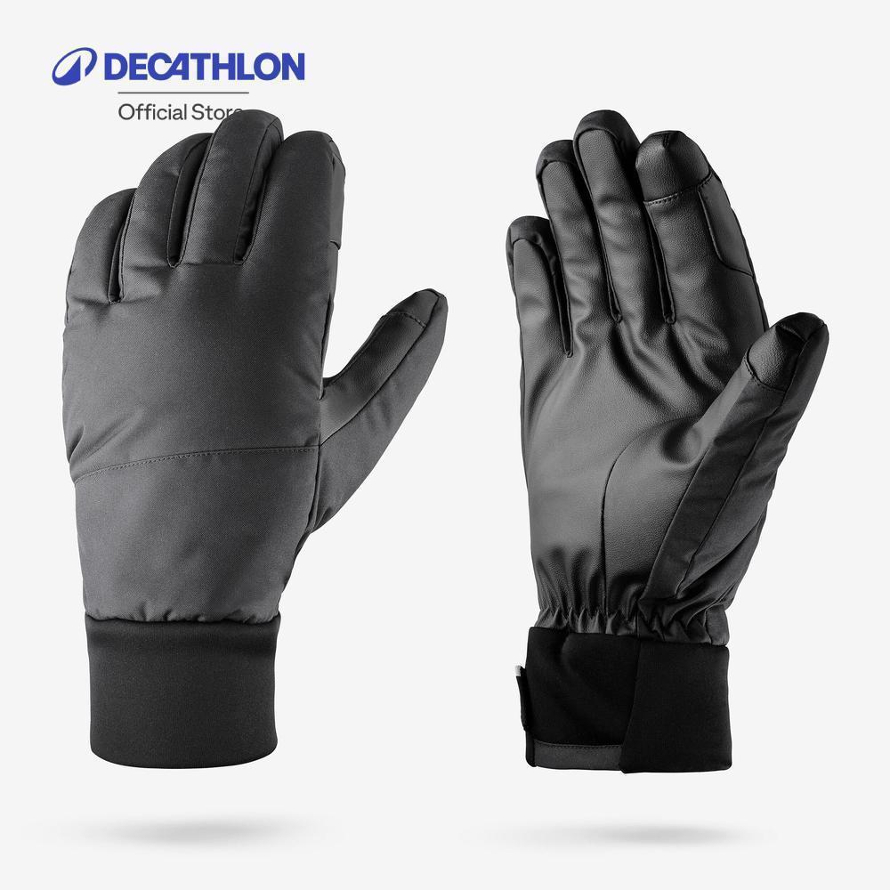 Decathlon Adult Ski Gloves 100 ถุงมือสกีสำหรับผู้ใหญ่ รุ่น 100 - Black