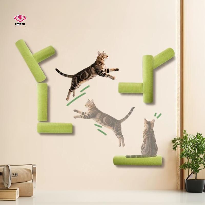 [HWETR] High-Adhesion Cat Scratch Post Pet Toy สําหรับแมวในร่ม Claw Sharpening Play เฟอร์นิเจอร์ป้อง