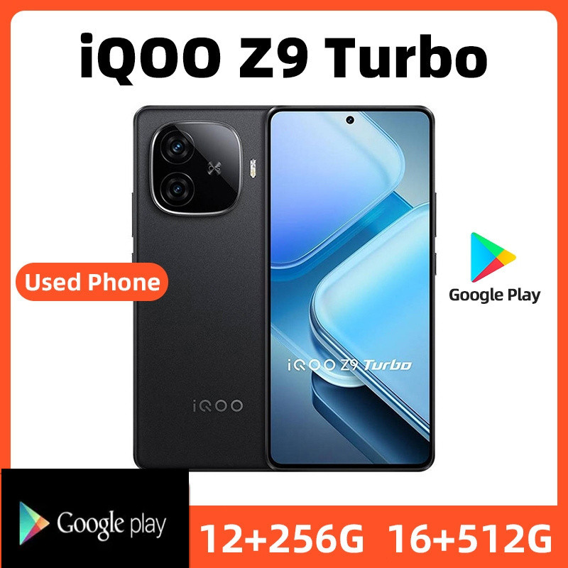 IQOO Z9 Turbo 5G 256GB ROM SmartPhone Conditioning ที่ยอดเยี่ยมจัดส่งฟรีโทรศัพท์มือสอง