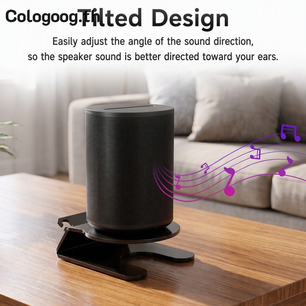 ขาตั้งเอียงลําโพงสําหรับ Sonos ERA 100 เดสก์ท็อปอะคริลิคแผ่นกันลื่นสายสล็อต [cologog.th]