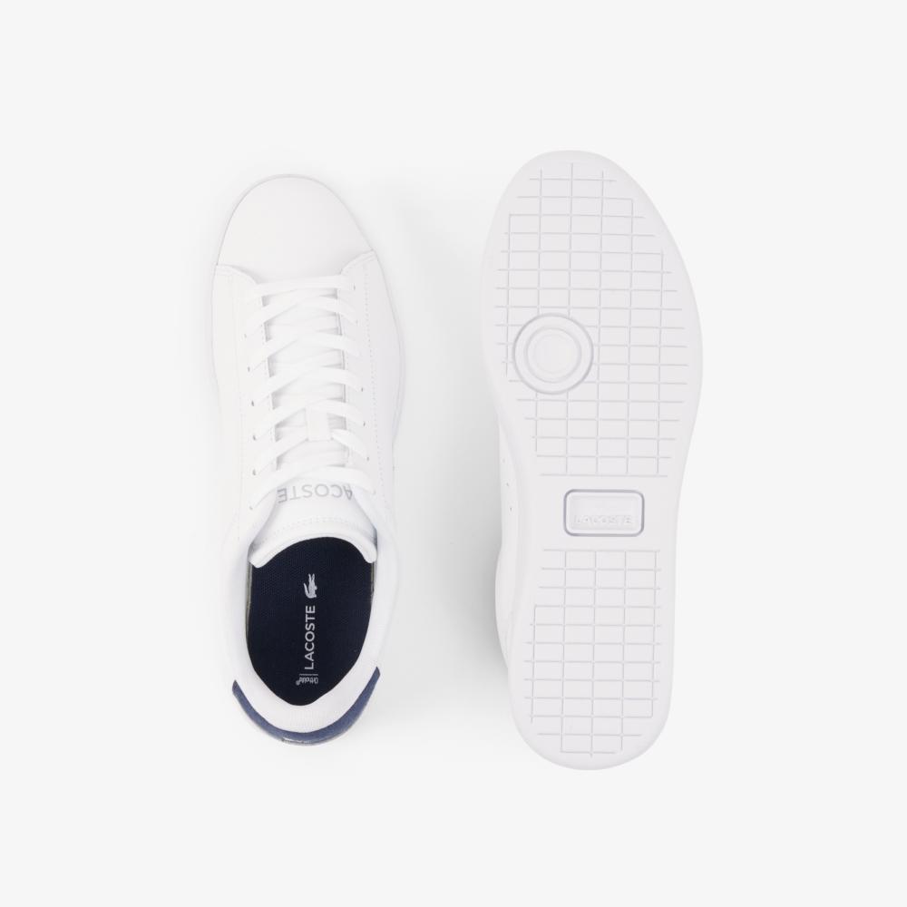 LACOSTE حذاء رجالي Carnaby Set جلد — أبيض — صورة 4
