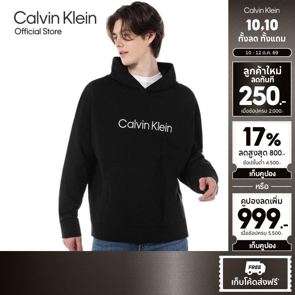 CALVIN KLEIN هودي رجالي Standard Logo Relaxed — صورة 2