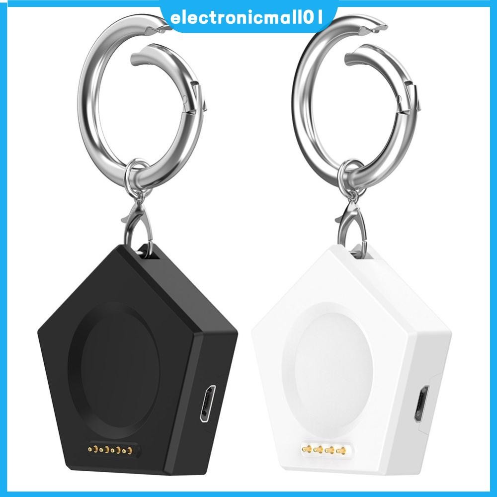 Magnetic Portable Charger Watch Charger พร้อมพวงกุญแจ Type-C/Micro Port สําหรับ Oneplus Watch2 OPPO 