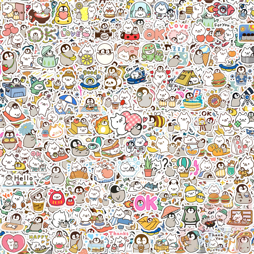 120ชิ้น/เซ็ต ❀ โมจิจิ . เนโกะเพน สติ๊กเกอร์ไดอารี่ขนาดเล็ก ❀ DIY สติ๊กเกอร์สติ๊กเกอร์ตกแต่งแฟชั่น
