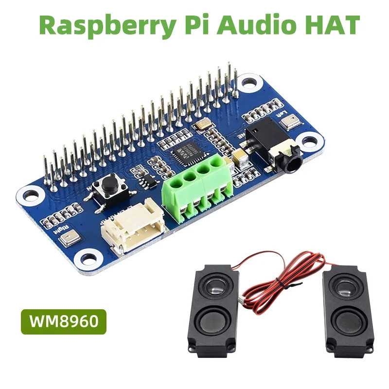 Raspberry Pi Hi-Fi การ์ดเสียง WM8960 เสียงหมวกสเตอริโอ Encoding ถอดรหัสเล่นบันทึกไดรฟ์ลําโพงสําหรับ 