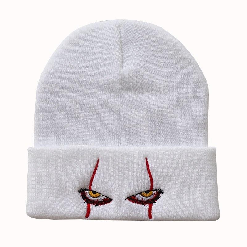 Beanies ปักขนสัตว์ clown eyes สำหรับ Halloween และ STREETWEAR