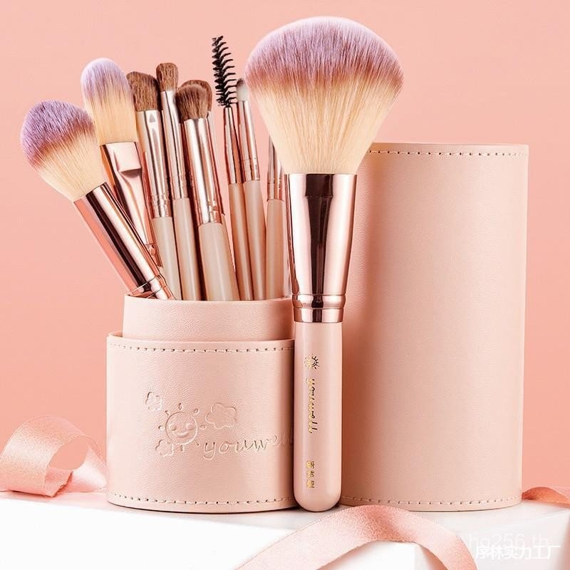 One Girl Super Soft Full Set แปรงอายแชโดว์เริ่มต้นผมนุ่มสไตล์ใหม่ Influencer แปรงแต่งหน้าราคาถูก 9IU