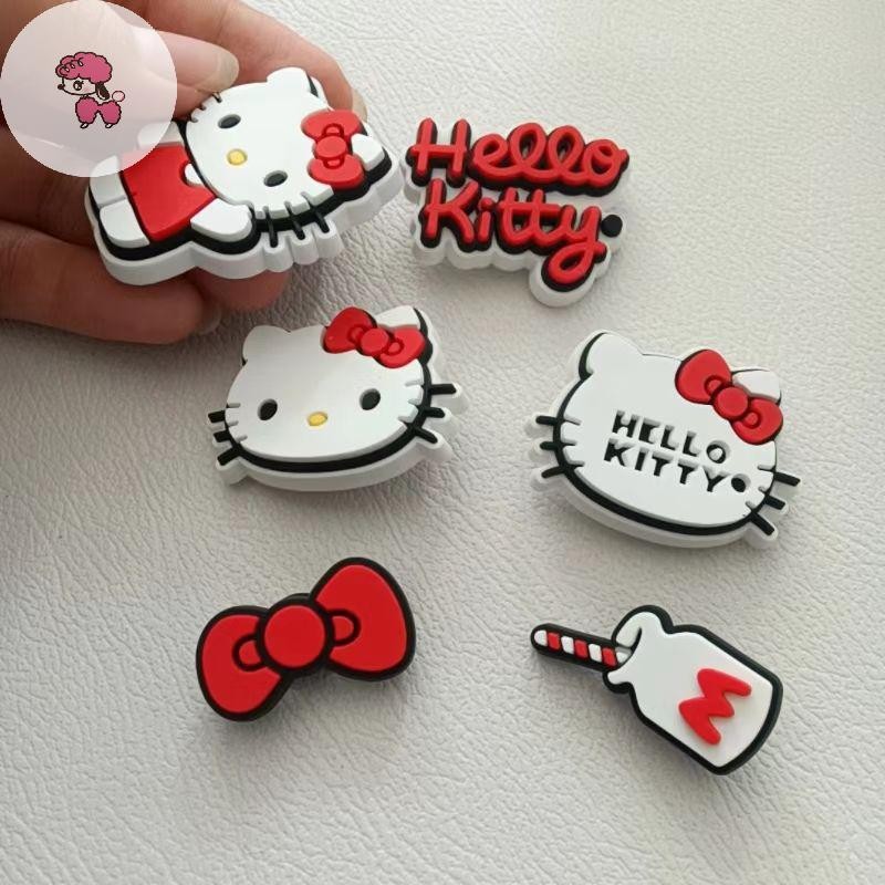 GRL PVC กาวนุ่ม DIY อุปกรณ์เสริมรองเท้า Cartoon Shoes Charms สำหรับ Clogs และ Sandals พร้อมกระเป๋า ต