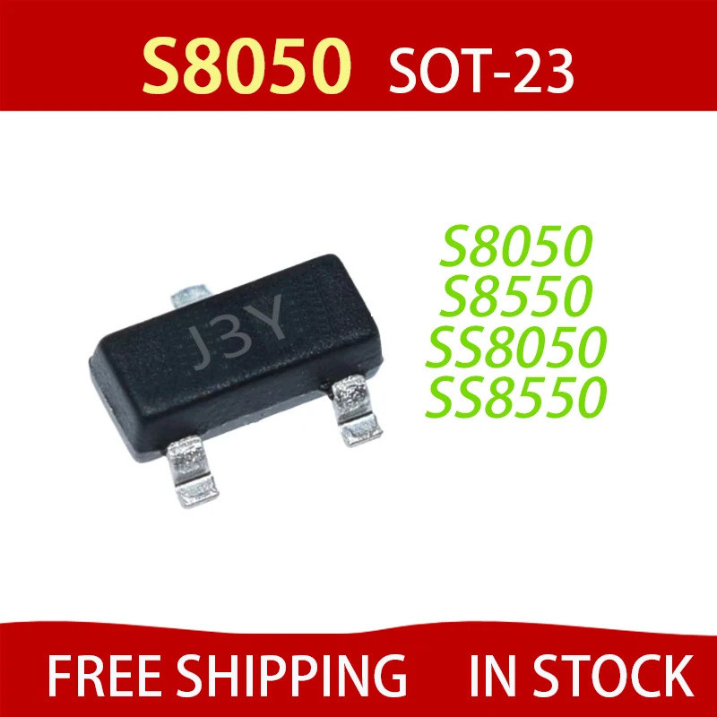 5pcs S8050 S8050D S8550 S8550D SS8550D SS8550 SS8050 SS8050D SOT-23 ทรานซิสเตอร์ไฟฟ้ากระแสขนาดใหญ่