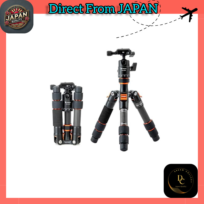 Fotopro 152CM Carbon Fiber Travel Tripod with Ball Head & Quick Release Plate, Compact Design, Compa