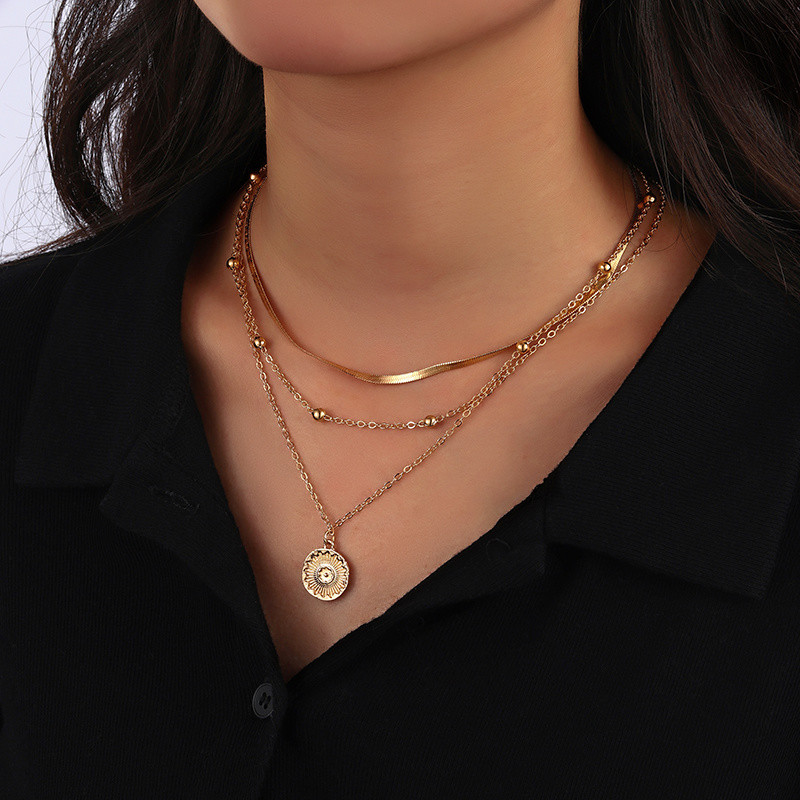 สร้อยคอมัลติเลเยอร์ Bohemian Pearl สำหรับผู้หญิง