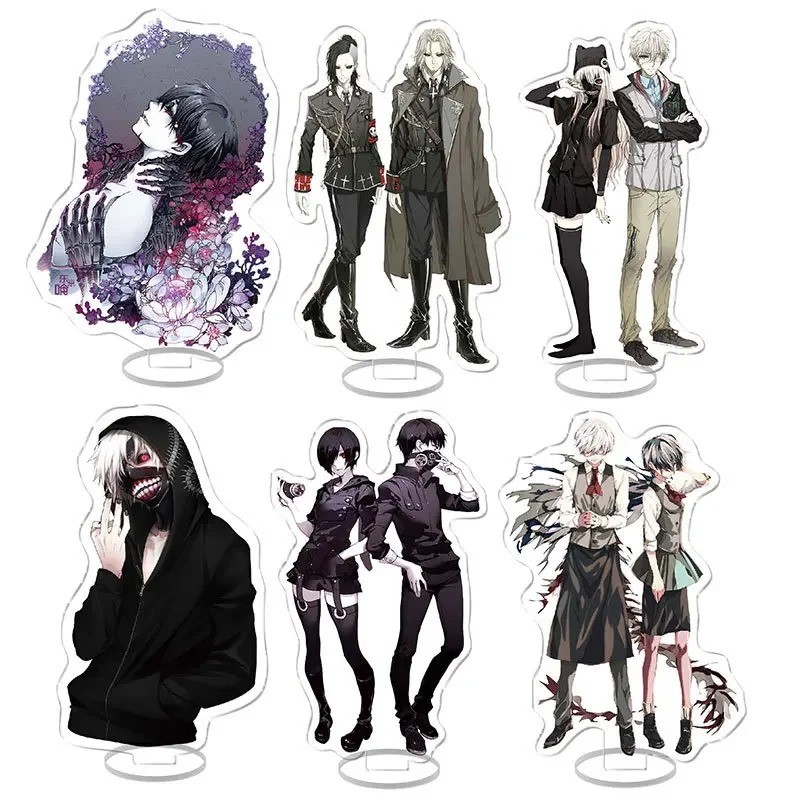 15 ซม.Tokyo Ghoul อะนิเมะอุปกรณ์ต่อพ่วง Kaneki Ken อะคริลิคเครื่องประดับ Touka Kirishima Action Figu