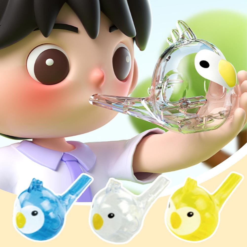 1ชิ้นนกน้ําเด็กนกหวีดของเล่นกล้ามเนื้อช่องปากออกเสียงทารกที่เต็มไปด้วยเพลงการออกเสียง ย6n8