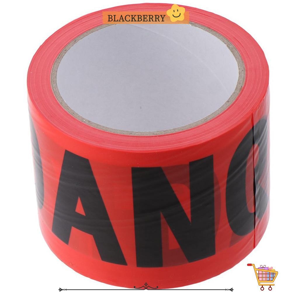 BLACKBERRY Red Danger Tape, 7.5cm*100M Roll Caution Barrier Tape, Widely used Non-Adhesive Safety Wa