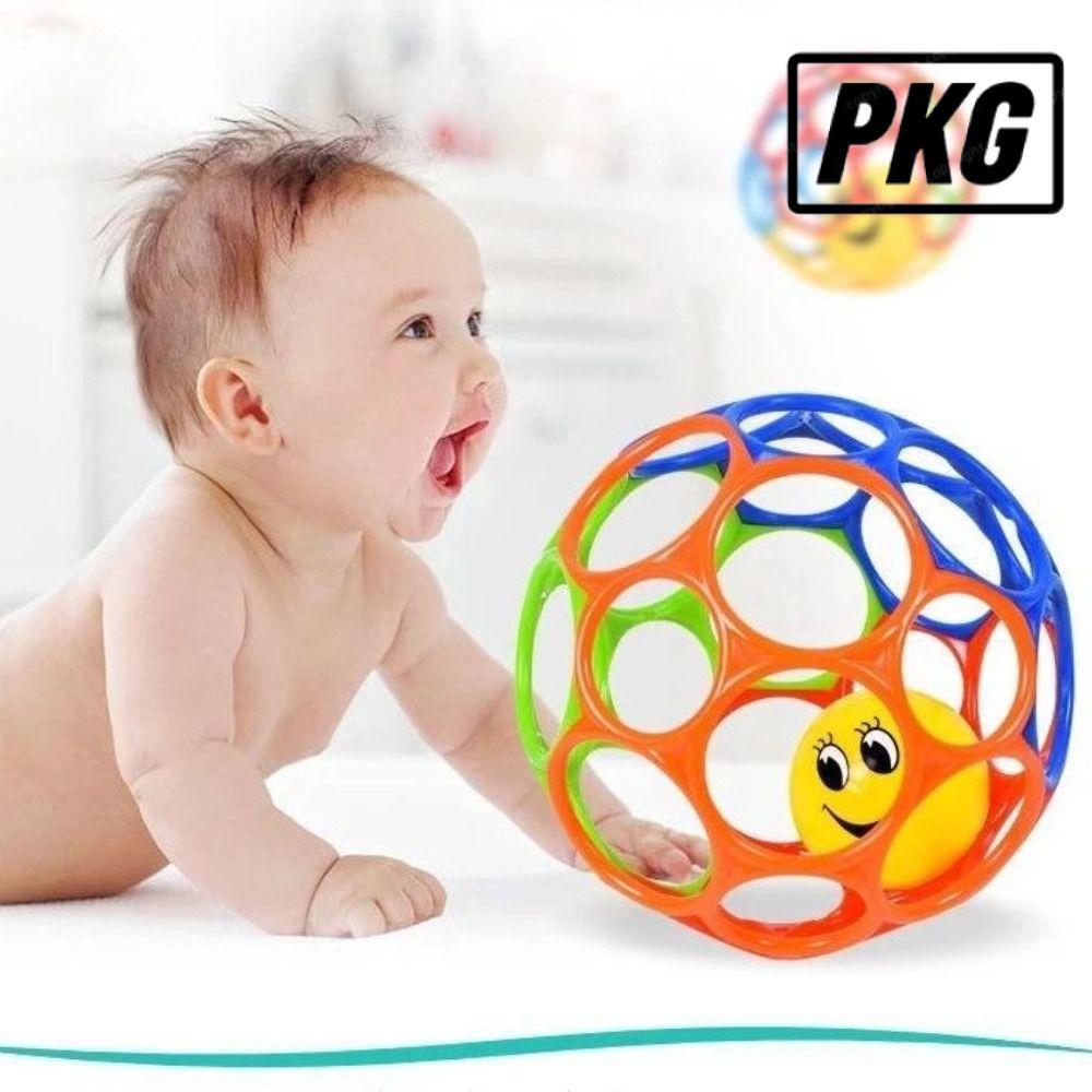 REPKG ลูกบอลฝึกความแข็งแรง, การฝึกอบรมด้ามจับสําหรับเด็กรูสดใสเริ่มต้น Oball, อายุทารกแรกเกิดและขึ้น