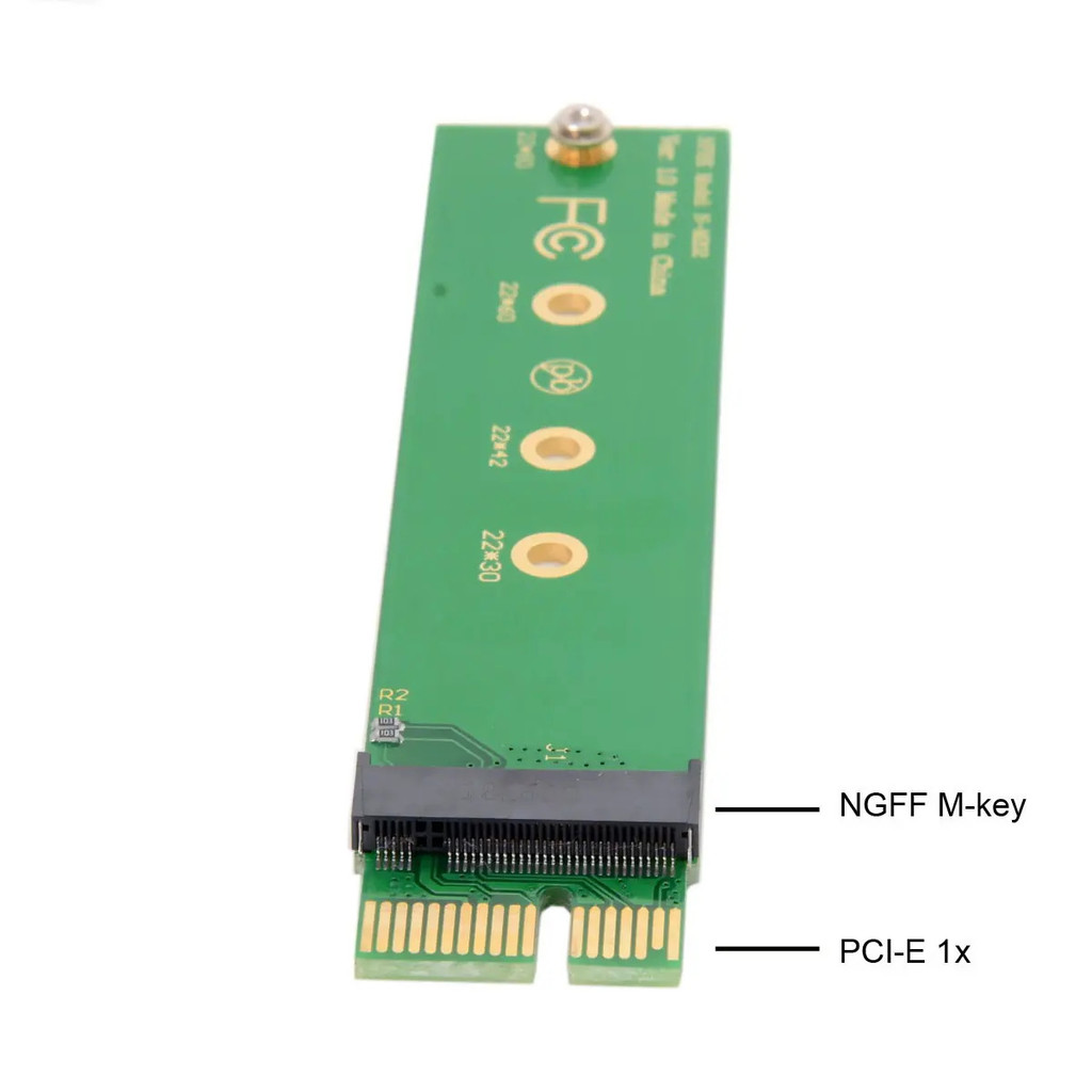 CY Cablecc NGFF M-key M.2 NVME AHOI SSD to PCIe PCIe PCI-E 3.0 1x x1 อะแดปเตอร์แนวตั้งสําหรับ XP941 
