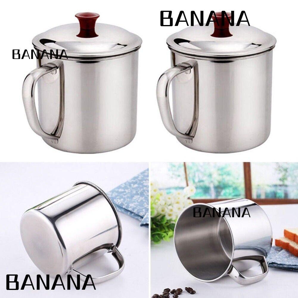 BANANA1 ถ้วยดื่มชาสแตนเลสกลางแจ้ง Handle Tumbler Pint Cup