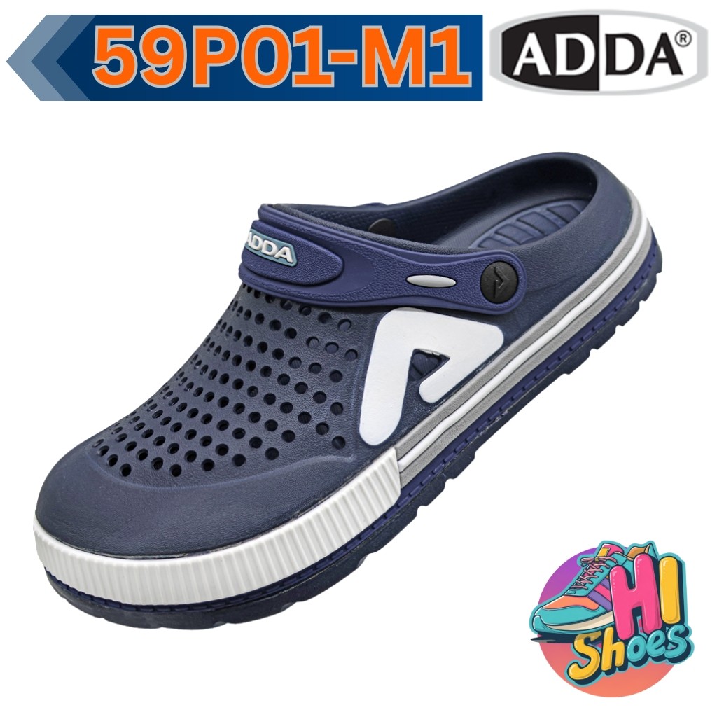 รองเท้าสวมผู้ชายหัวโต ADDA 59P01M1 Size (7-10) รองเท้าสำหรับคนเท้ากว้าง