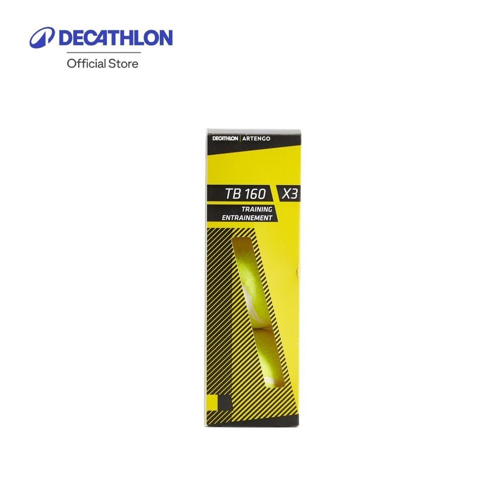 Decathlon Tennis Ball Tri-Pack - Tb160 ลูกเทนนิส รุ่น TB160 แพ็ค 3 ลูก - Yellow