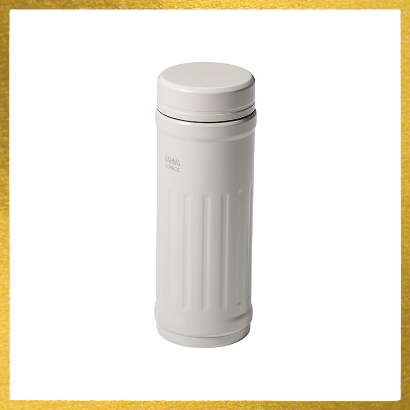 QAHWA Coffee Bottle - Vacuum Insulated, Direct Drink, 410ml/420ml, Teflon Coated, Antibacterial, Mul