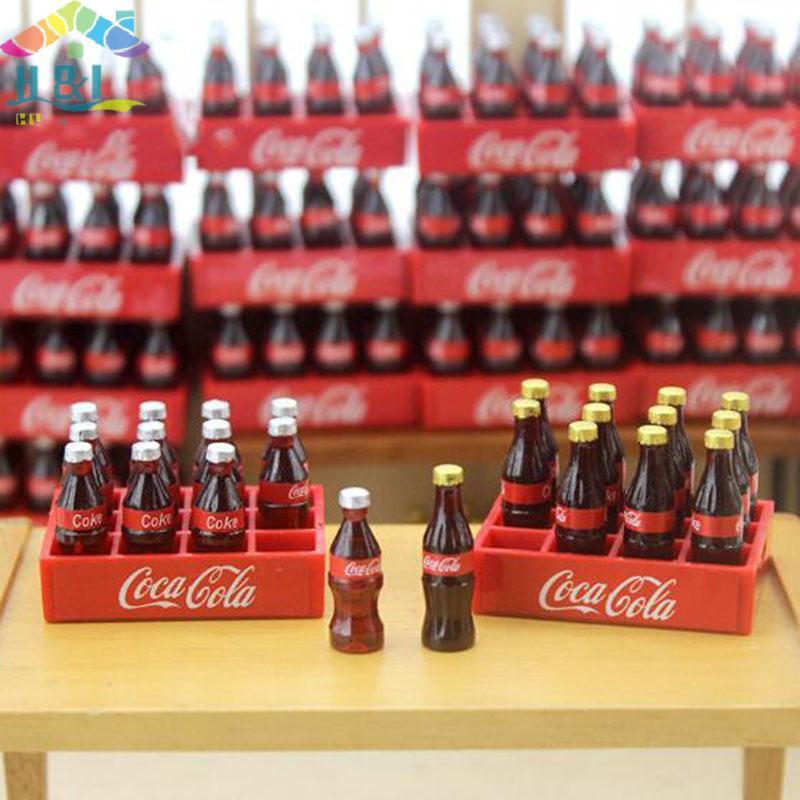 H&L Oct 1/12 Dollhouse Miniatures อุปกรณ์เสริมสําหรับตุ๊กตาเครื่องดื่มโค้กของเล่นในครัว {th}