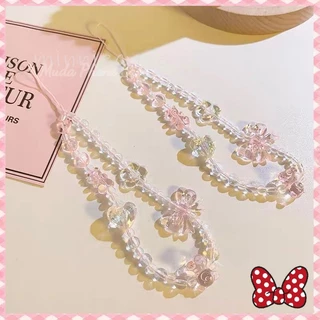 สวย DIY Phone Straps ประณีตสร้อยข้อมือ สายรัดโทรศัพท์มือถือ สายคล้อง การ์ตูนน่ารัก สายคล้องโทรศัพท์ เชือกคล้องโทรศัพท์