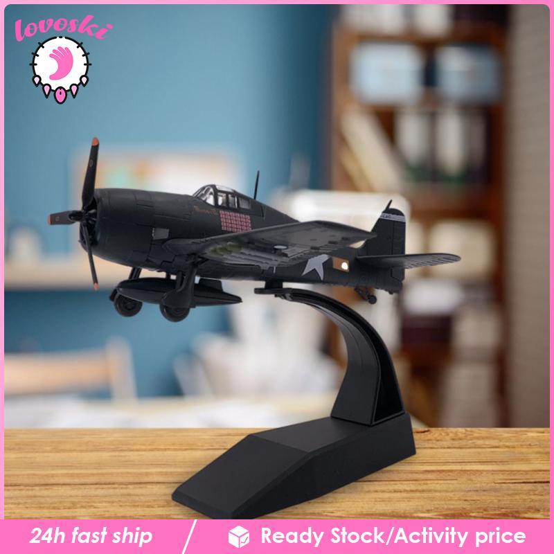 [Lovoski] Diecast 1:72 Scale USA Airline F6F W/Stand Display Objects for Boys Decor