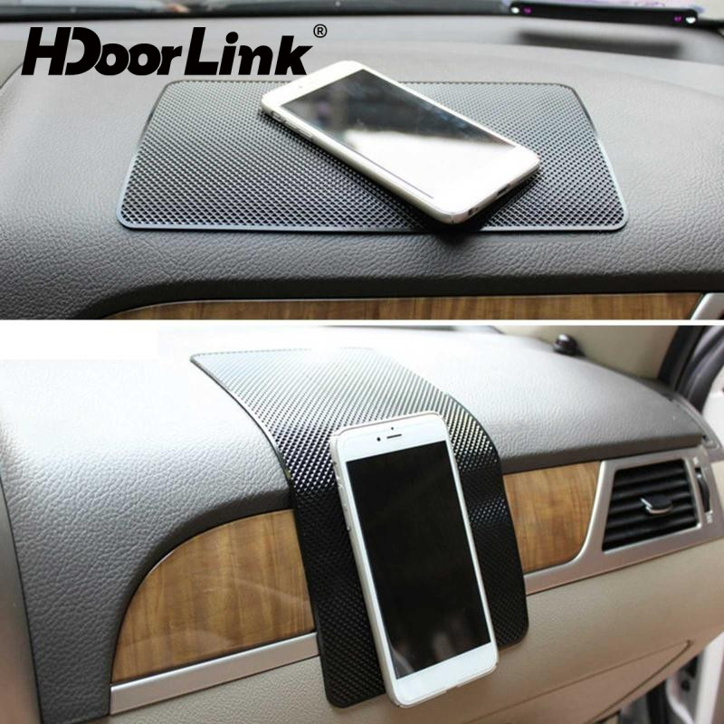 HdoorLink แดชบอร์ดรถ Sticky Anti-SLIP PVC Mat Auto Non-SLIP Sticky Gel Pad จัดแต่งทรงผมรถภายในสําหรับโทรศัพท์แว่นตากันแดดผู้ถือ