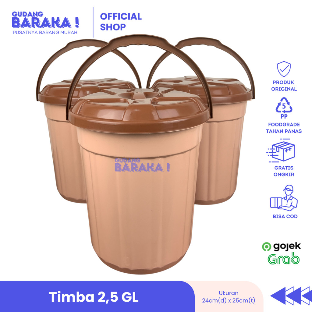 2.5GL Hajatan Bucket 10L Bucket 2.5GL ถังคุณภาพพรีเมี่ยม