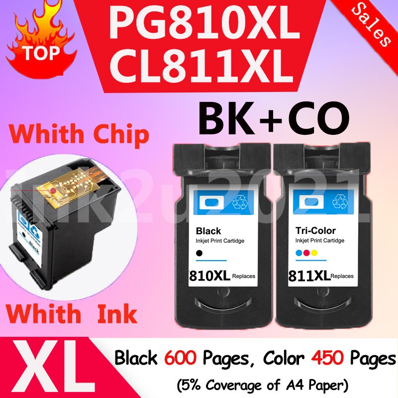 Canon 810XL Canon 810 หมึก Canon 810 ตลับหมึกสําหรับ Canon 810 สีดํา Canon 810 811 Canon 811 หมึก Ca