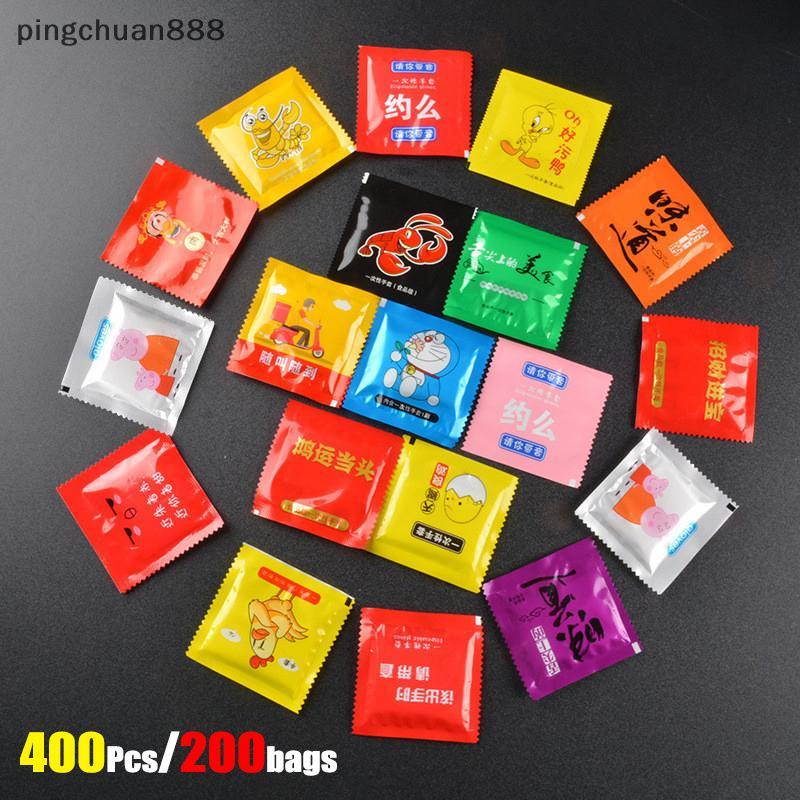 Pingchuan888 400 ชิ้น/200 ถุงถุงมือ PE แบบใช้แล้วทิ้งแพ็คเกจส่วนบุคคลถุงมือพลาสติก Lab ถุงมือมือเกรด