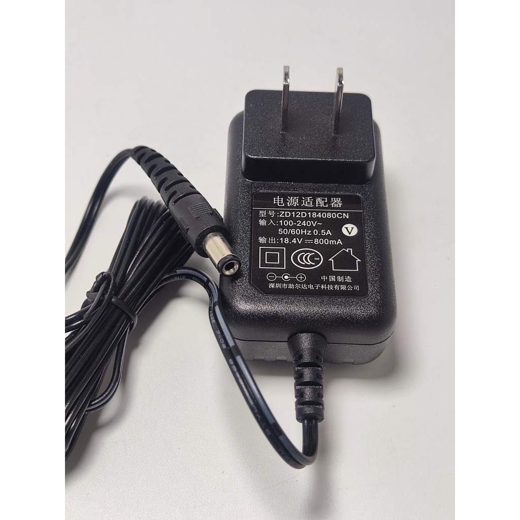 ZD12D อะแดปเตอร์แปลงไฟ 18.4V 800ma เครื่องชาร์จเครื่องดูดฝุ่น ZD12D184080CN ชาร์จเร็ว