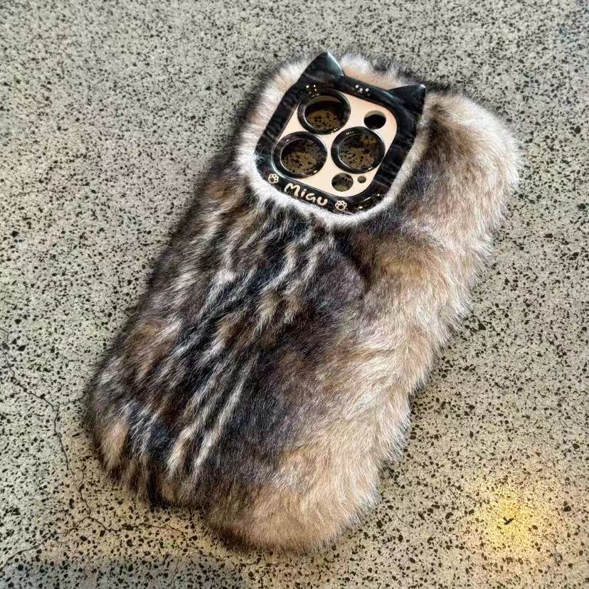 Plush Ferret Gradient เหมาะสําหรับ vivo Plush x90pro เคสโทรศัพท์ s16e ฤดูหนาว 15 ชาย 60 หญิง 17 นุ่ม