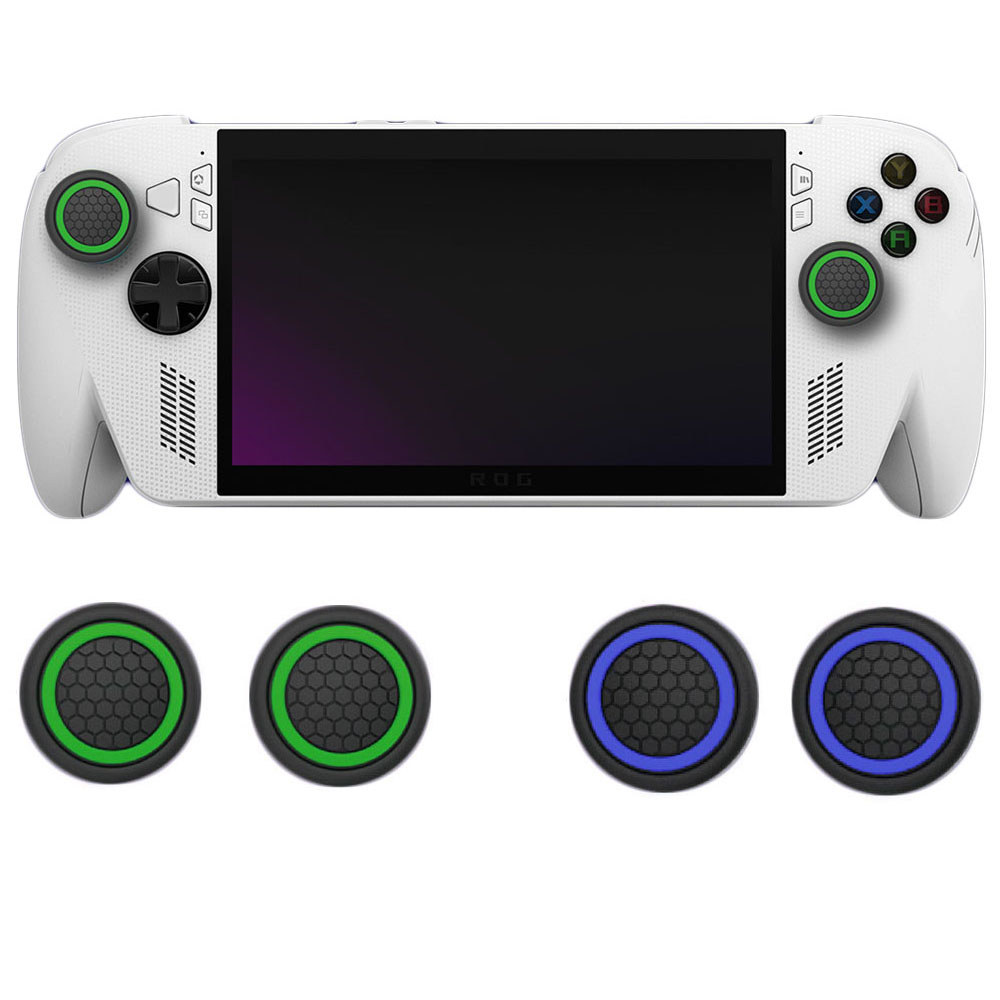 4 คู่ซิลิโคน Thumb Grip Caps สําหรับ Rog Xbox Ally/Rog Xbox Ally X Controller, Anti-Slip Soft จอยสติ๊กฝาครอบ, Enhanced Grip ป้องกัน Rocker Caps สําหรับเกมคอนโซล
