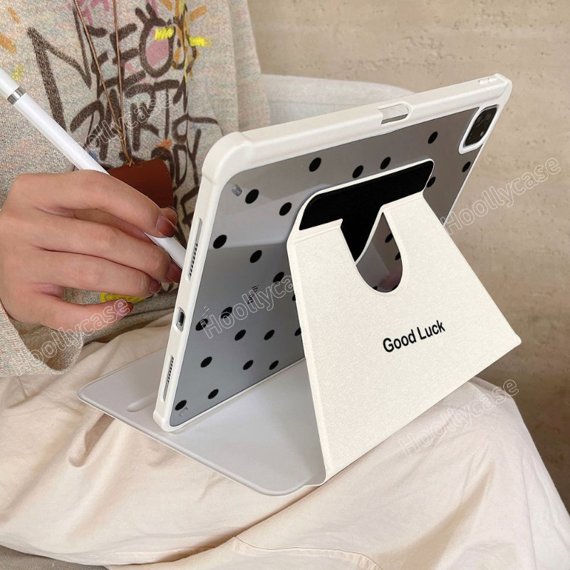 เคสไอแพด A16 Gen11 Air 7 M3 2025 Pro 11 2024 Air 6 5 4 10.9 Gen10 Gen9 Gen8 Gen7 10.2 กรณี สีดํา Wave Point พร้อมดินสอ 720° การหมุน - รูปที่ 6