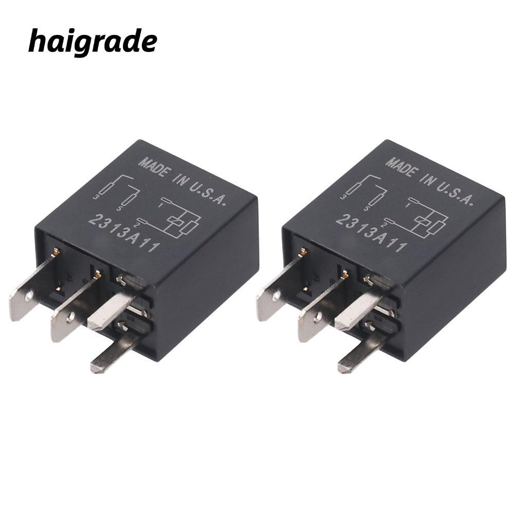 HAIGRADE รีเลย์อเนกประสงค์, รีเลย์มัลติฟังก์ชั่นสีดําโลหะ, เปลี่ยน 12 V พลาสติก ABS 4 Pins 8T2T-14B1