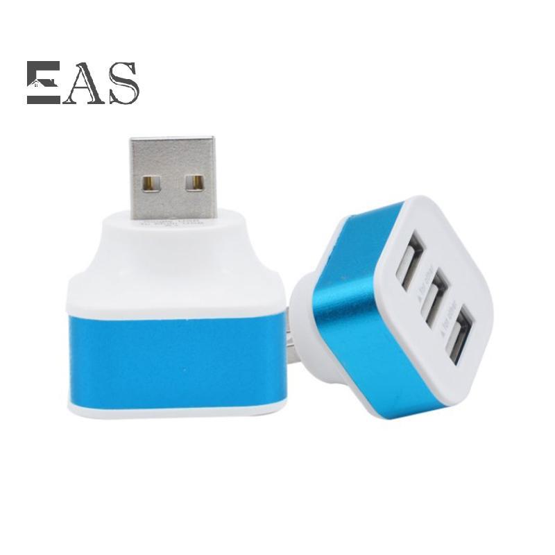[EA] 1PCS USB 2.0 HUB Quick Charger 3 พอร์ต USB Extender อะแดปเตอร์ Multi USB Splitter Hub พร้อมตัวบ