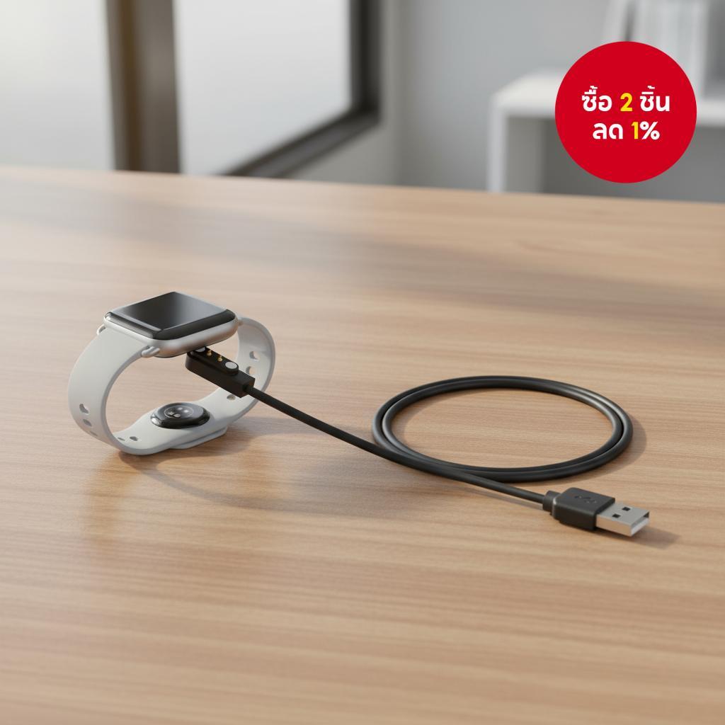 สายชาร์จแม่เหล็ก USB สําหรับสมาร์ทวอทช์, สายเปลี่ยน 2 พิน, ใช้ได้กับ GS10/FA58/Y68/MW08/GT1/GT2/GT3/