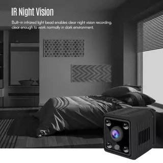 1080P มินิกล้องวิดีโอกล้อง Full HD 155 ° มุมกว้าง IR Night Vision การตรวจจับการเคลื่อนไหวฟังก์ชั่น WiFi 128GB หน่วยความจำขยายสำหรับทารกสัตว์เลี้ยง Home Security Monitoring