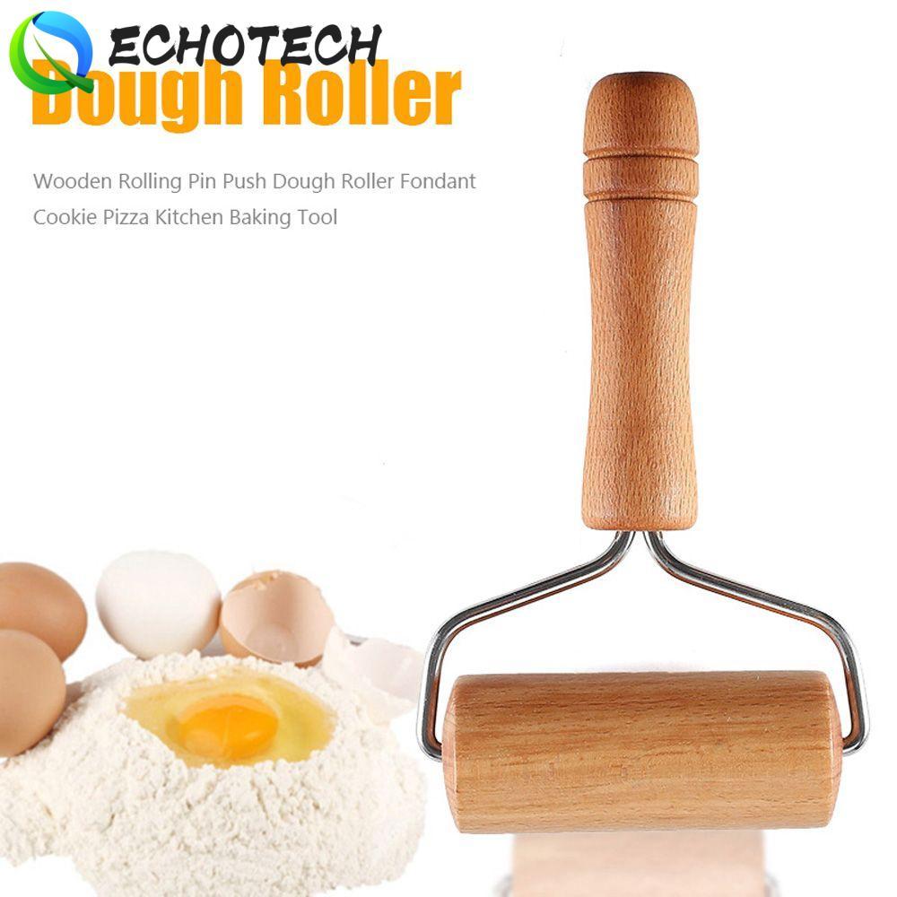 ECHOTECH Rolling Pin คุกกี้ไม้ครัวเครื่องมือเบเกอรี่ Pastry ขนมปังไม้ Stick