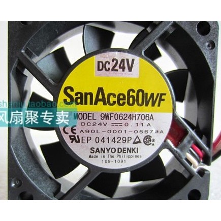 [Radiator] FANUC FANUC พัดลม 9WF0624H706A 6015 24V0.11 A A90L-0001-0567#A