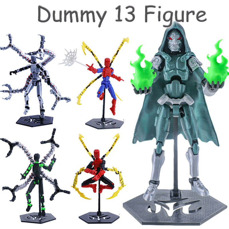 3D เครื่องพิมพ์ Doctor Doom Lucky 13 Dummy Action Figure Avengers: doomsday Articulado ประกอบของเล่น